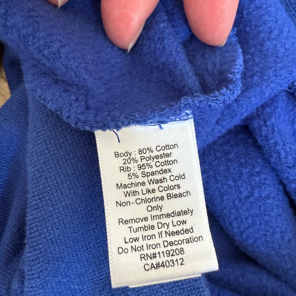 Mitchell & Ness Blue Crewneck Sweater 76ers Retro Style - Picture 5 of 6